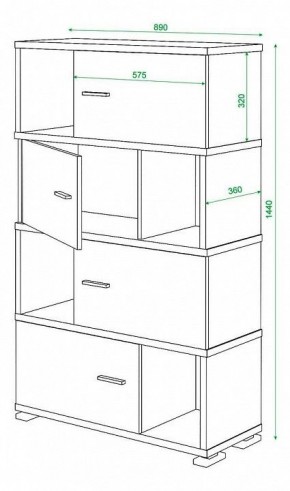 Тумба комбинированная Домино СБ-30/4 в Тавде - tavda.mebel24.online | фото 3