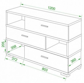 Тумба комбинированная Домино СБ-40/3-ПВК в Тавде - tavda.mebel24.online | фото 2
