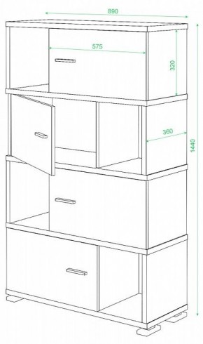 Тумба комбинированная СБ-30/4 в Тавде - tavda.mebel24.online | фото 2