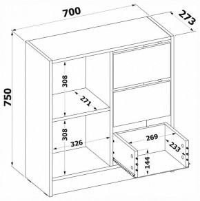 Тумба комбинированная Т-1 в Тавде - tavda.mebel24.online | фото 4