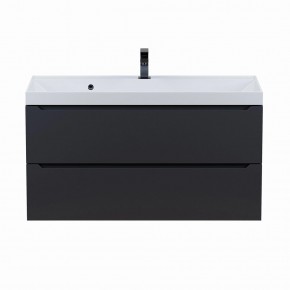 Тумба под раковину Uperwood Tanos 100 см, подвесная, черная матовая в Тавде - tavda.mebel24.online | фото 11