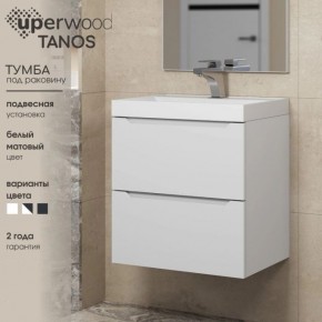 Тумба под раковину Uperwood Tanos 70 см, подвесная, белая матовая в Тавде - tavda.mebel24.online | фото 5