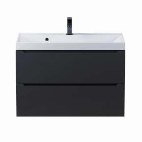 Тумба под раковину Uperwood Tanos 80 см, подвесная, черная матовая в Тавде - tavda.mebel24.online | фото 8