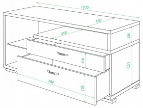 Тумба под ТВ Домино ТК-10М в Тавде - tavda.mebel24.online | фото 2