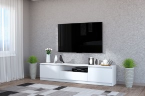 Тумба под ТВ "Хилтон" (Белый текстурный) в Тавде - tavda.mebel24.online | фото