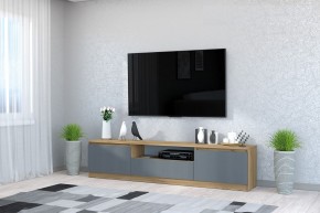 Тумба под ТВ "Хилтон" (Крафт золотой/Графит) в Тавде - tavda.mebel24.online | фото