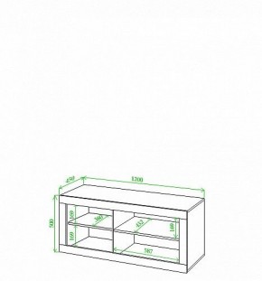 Тумба под ТВ Toivo Кон120 в Тавде - tavda.mebel24.online | фото 2