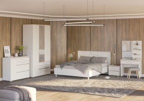 АДЕЛИНА Тумба прикроватная (белый рамух) в Тавде - tavda.mebel24.online | фото 3