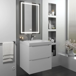 Тумба с раковиной Uperwood Tanos 50 см, подвесная, белая матовая в Тавде - tavda.mebel24.online | фото