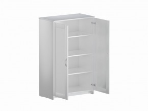 Тумба СИРИУС двухдверная высокая, цвет белый в Тавде - tavda.mebel24.online | фото 3