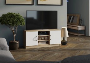 Тумба ТВ Лофт (Дуб Сонома/Белый) в Тавде - tavda.mebel24.online | фото 1