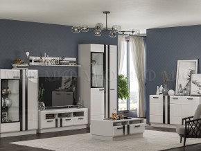МАГНОЛИЯ Тумба ТВ (Белый глянец/Белый) в Тавде - tavda.mebel24.online | фото 3