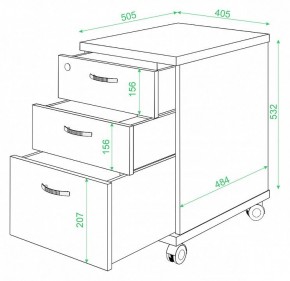 Тумбочка Домино ТС-2 в Тавде - tavda.mebel24.online | фото 2