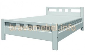 ВЕРОНИКА-2 Кровать из массива 900 (Белый античный) в Тавде - tavda.mebel24.online | фото