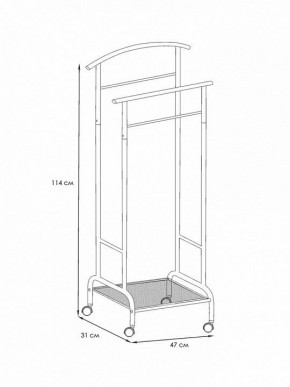 Вешалка для костюма Римини 2М в Тавде - tavda.mebel24.online | фото 4