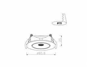 Встраиваемый светильник Arte Lamp Kaus A4761PL-1WH в Тавде - tavda.mebel24.online | фото 3