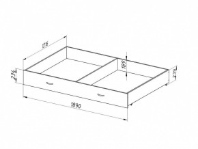 Ящик для металлических кроватей 120*190 (Венге) в Тавде - tavda.mebel24.online | фото