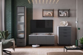 ЗЕФИР Гостиная К2 (белое дерево/черный муар) в Тавде - tavda.mebel24.online | фото