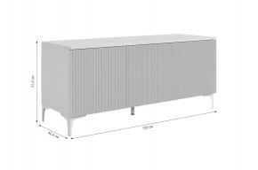 ЗЕФИР Гостиная К2 (белое дерево/черный муар) в Тавде - tavda.mebel24.online | фото 4