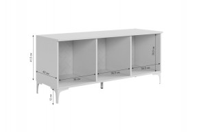 ЗЕФИР Гостиная К2 (белое дерево/черный муар) в Тавде - tavda.mebel24.online | фото 5