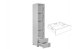 ЗЕФИР Гостиная К2 (белое дерево/черный муар) в Тавде - tavda.mebel24.online | фото 7